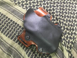 Custom leather lined kydex holster